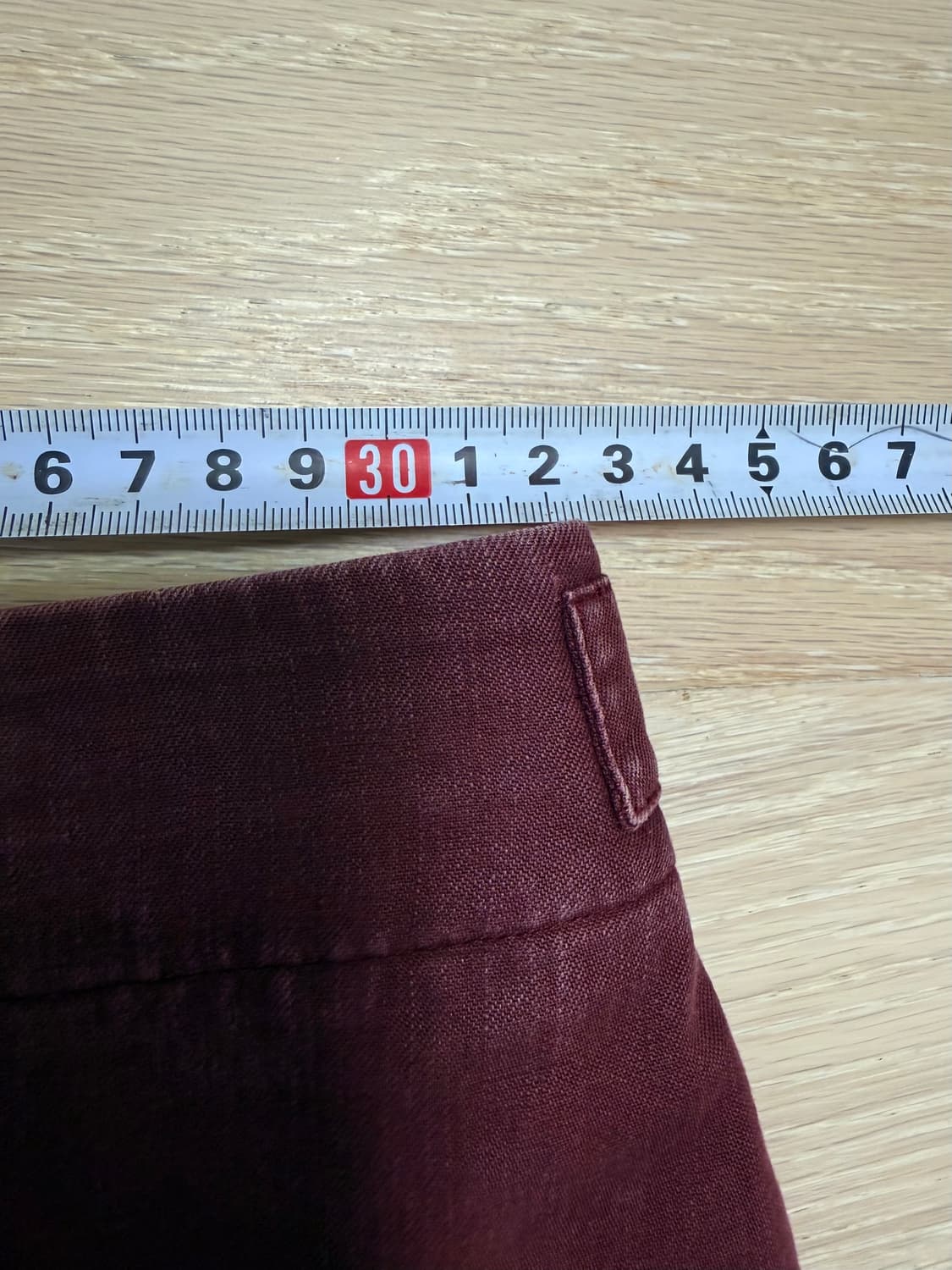 THE CASHMERE 더 캐시미어 버건디 쇼츠 상품이미지7