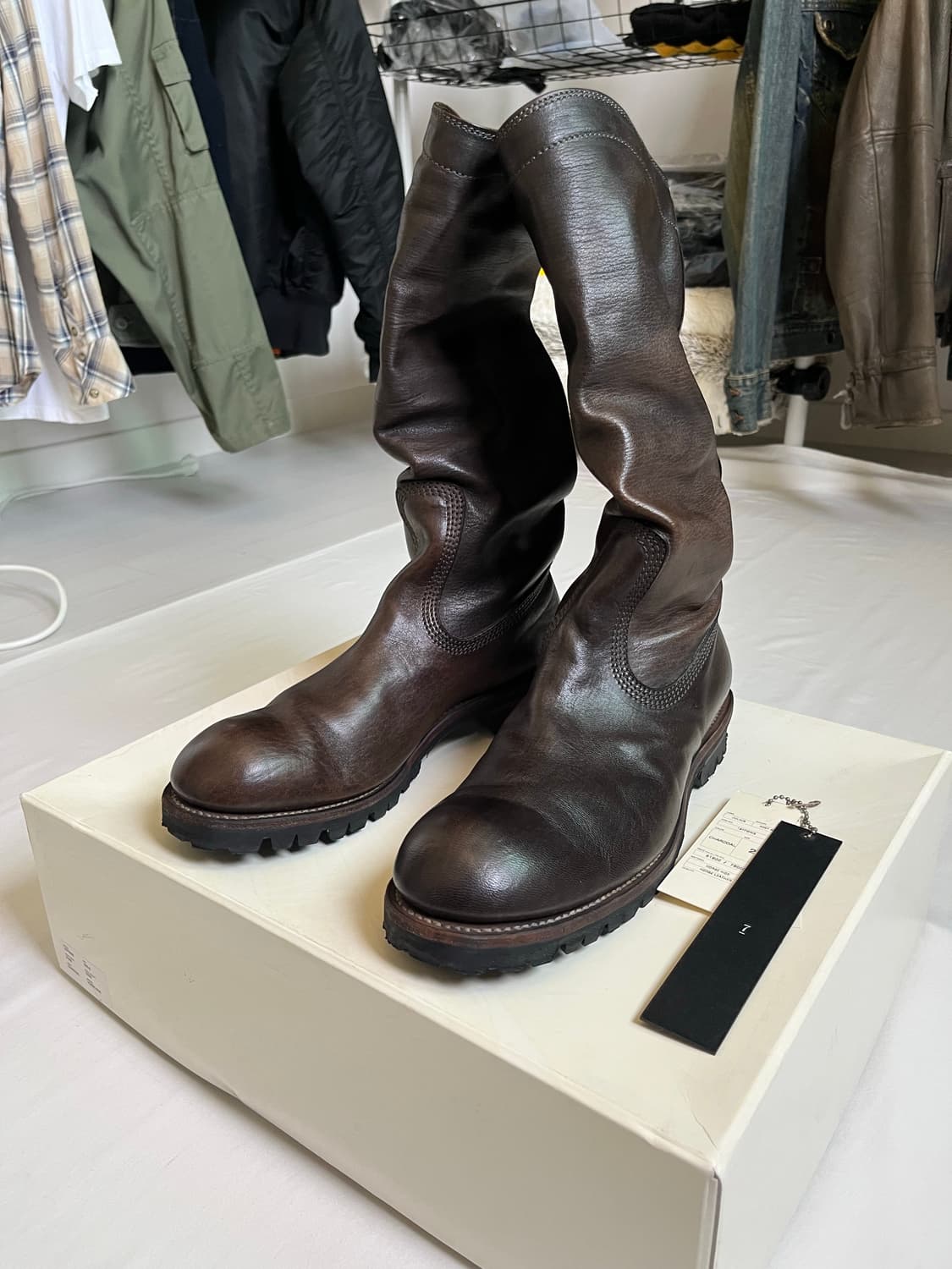 Julius AW07 Leather Drape Long Boots 상품이미지4
