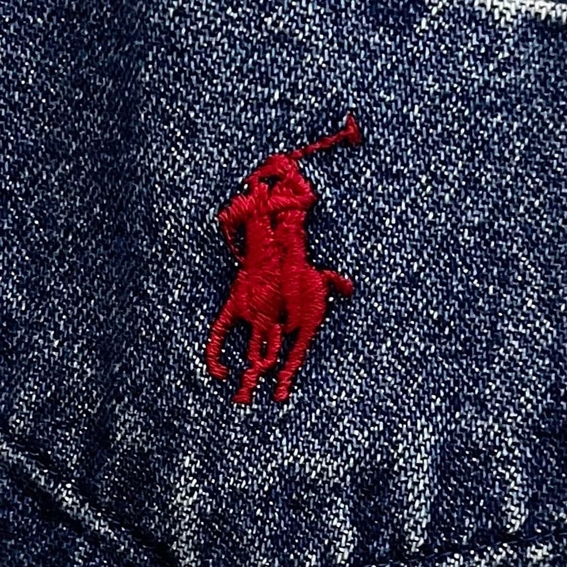 폴로 랄프로렌 90s 기본 블레이크 데님 셔츠 상품이미지6