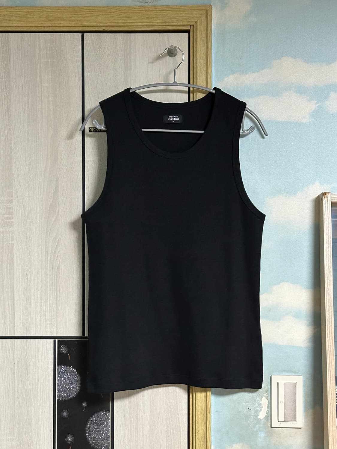 (XL) 무탠다드 에센셜 탱크 탑 [블랙] 상품이미지2