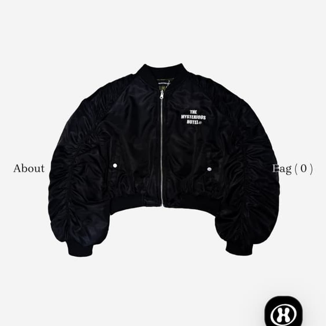 더미스테리어스호텔 항공점퍼 블랙 상품이미지2