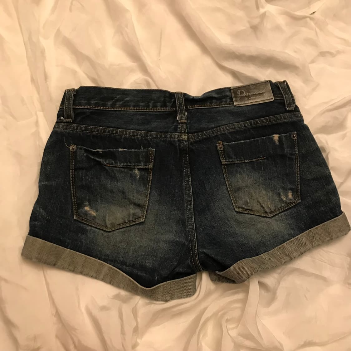 Vintage 빈티지 갸루 워싱 로우 핫팬츠 상품이미지4