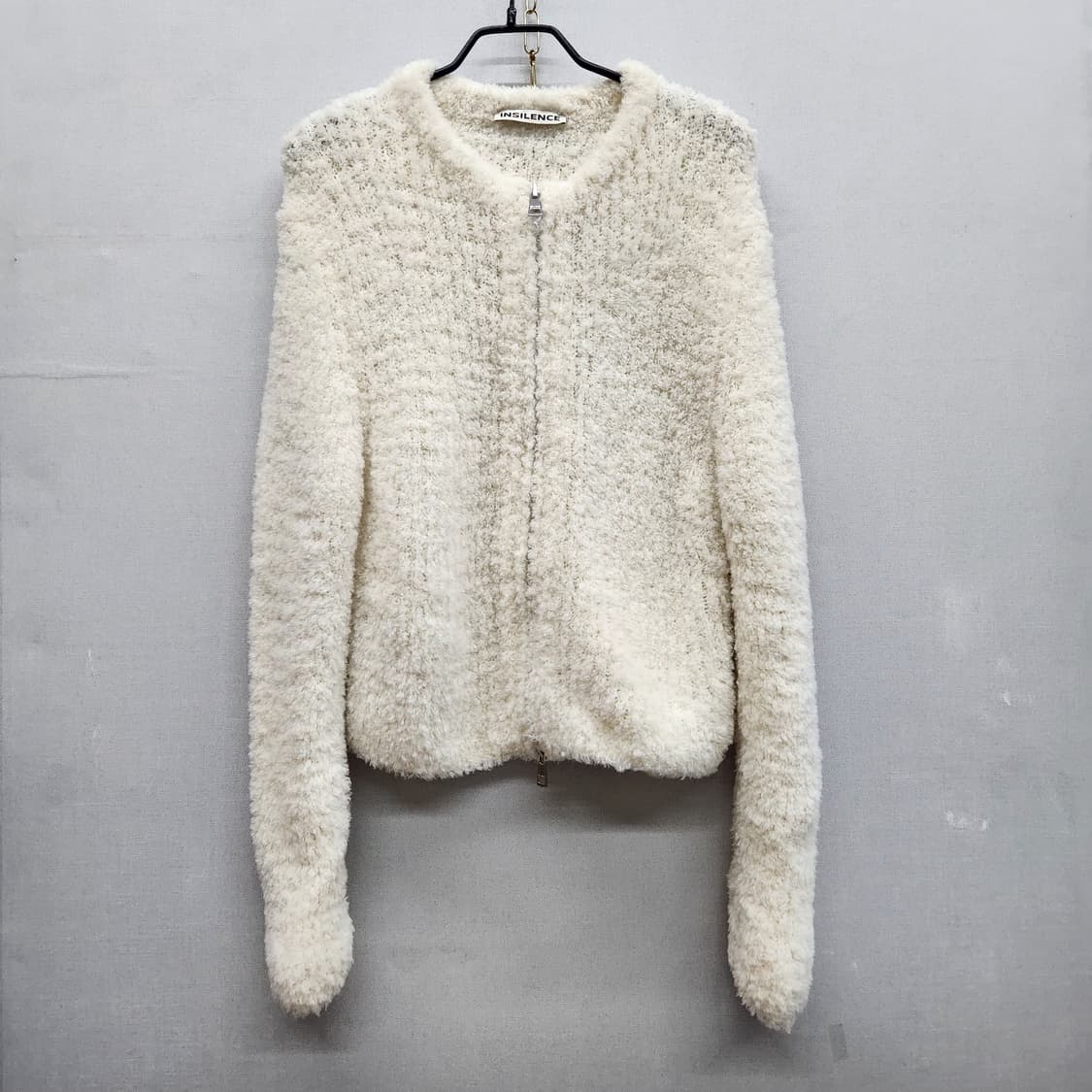 인사일런스 소프트 부클 투웨이 집업 가디건 S(M) 상품이미지1