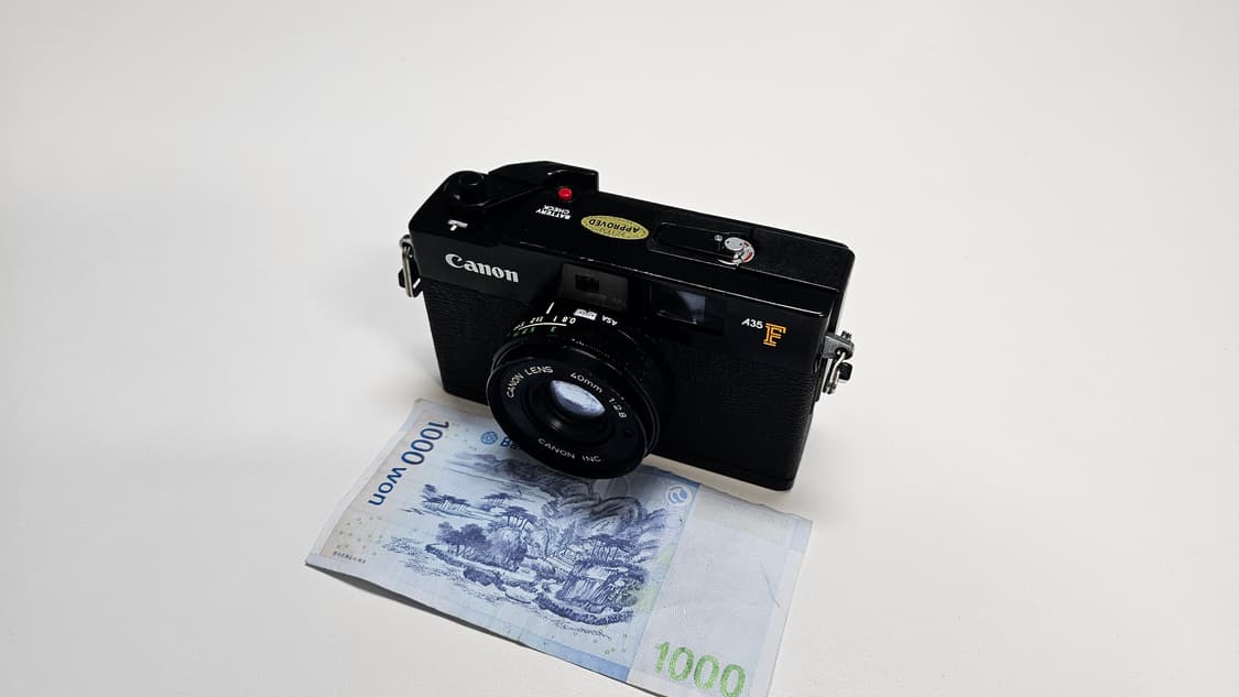 작례O 명기 역사의 시작 캐논 a35F 필름카메라 빈티지 필카 상품이미지1