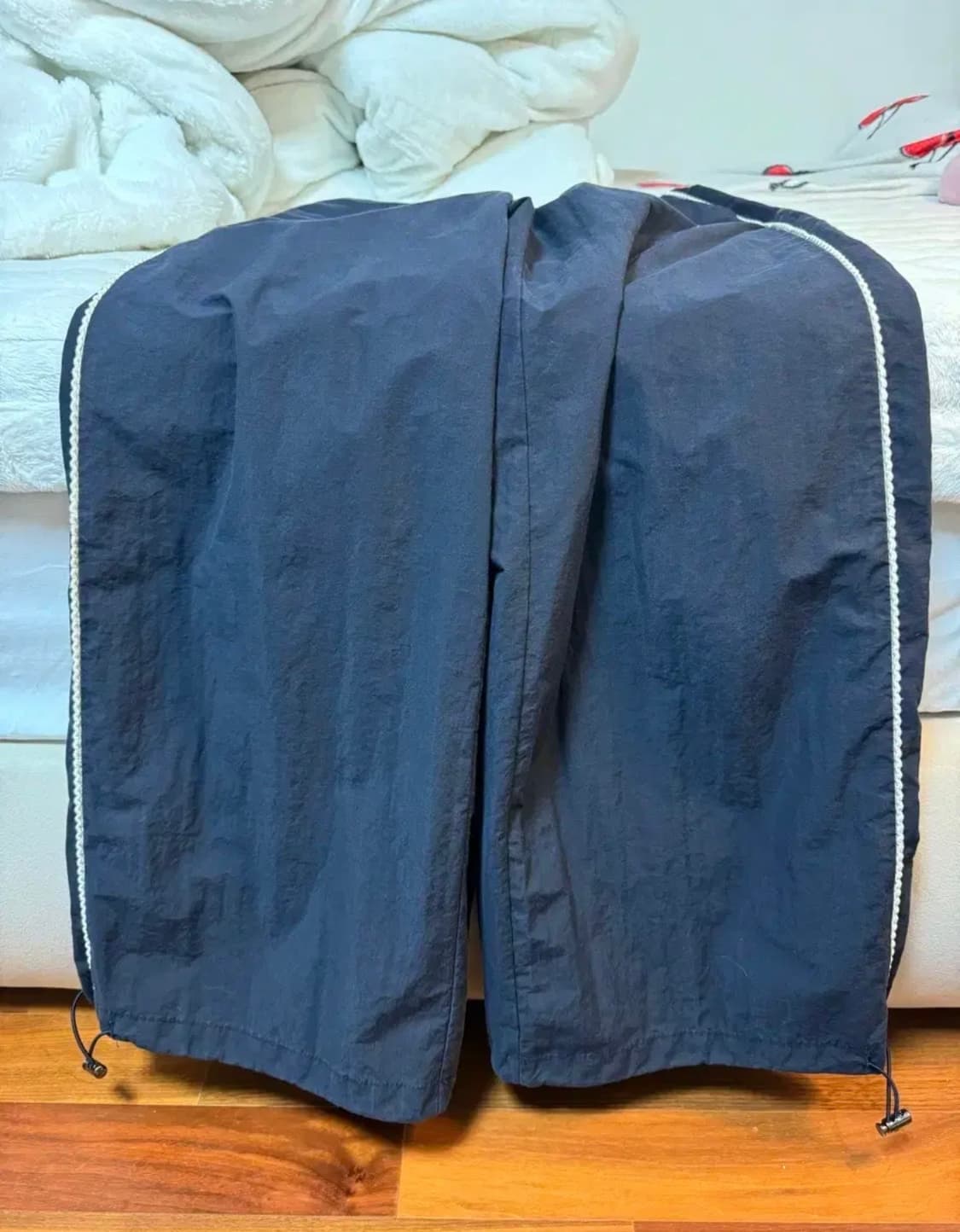 뉴얼린 나일론 와이드 팬츠 상품이미지3