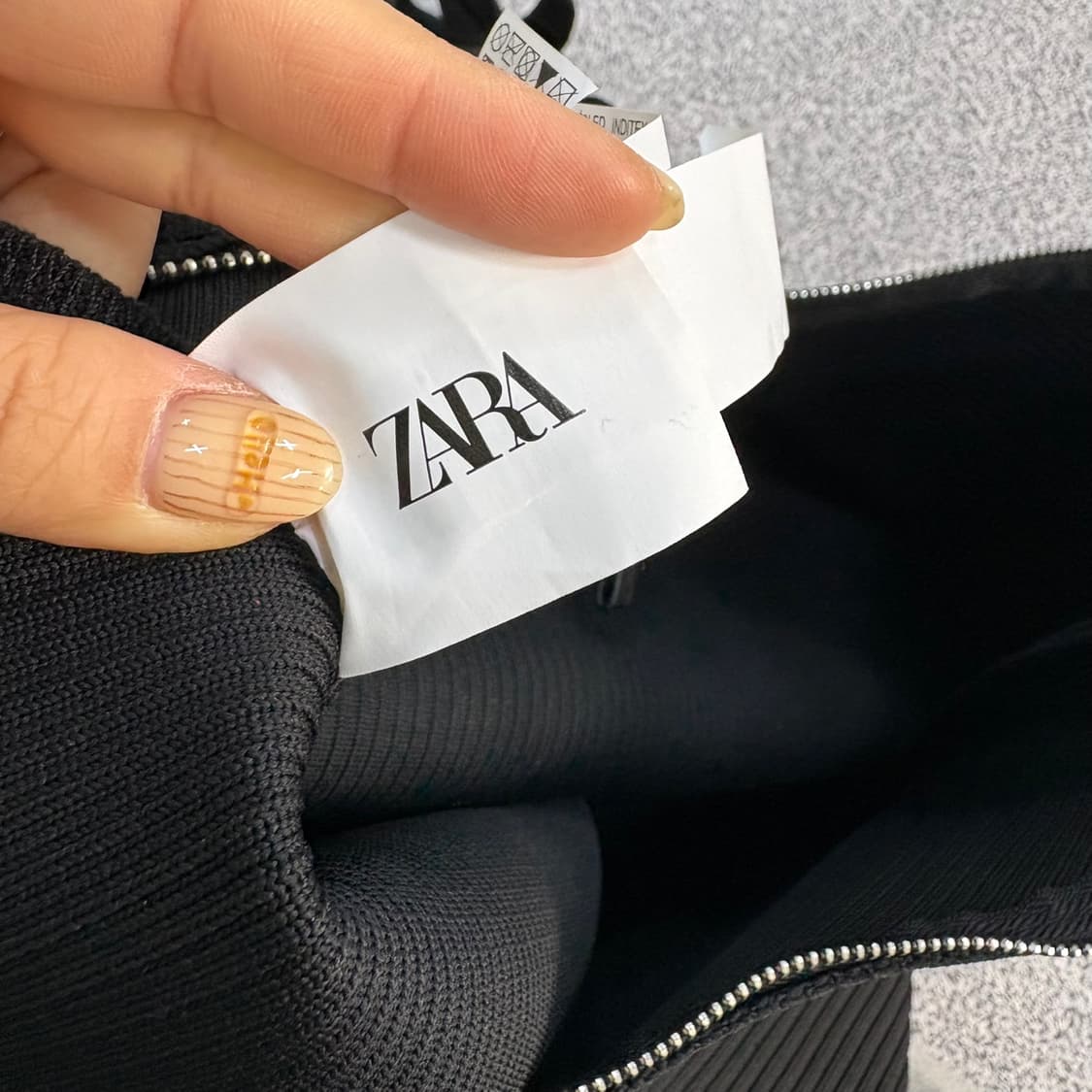 자라 패브릭 숄더백 쇼퍼백 0409J 상품이미지5