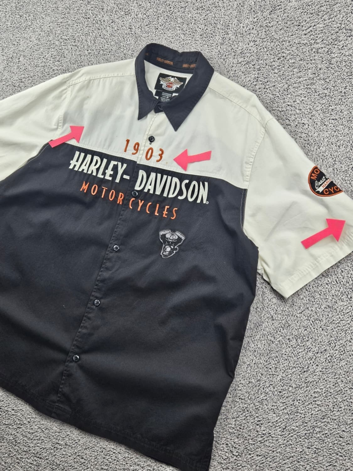 할리데이비슨 반팔 셔츠 ( XL ) / 11934 상품이미지4
