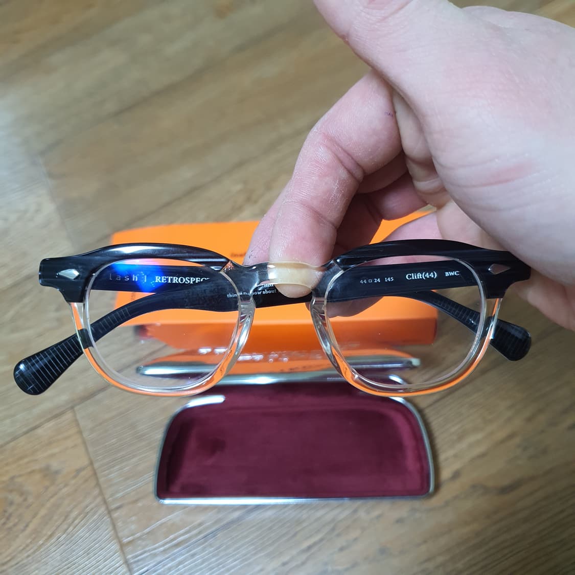 래쉬 RETROSPECT 클리프트 안경 Clift(44) 판매합니다. 상품이미지2