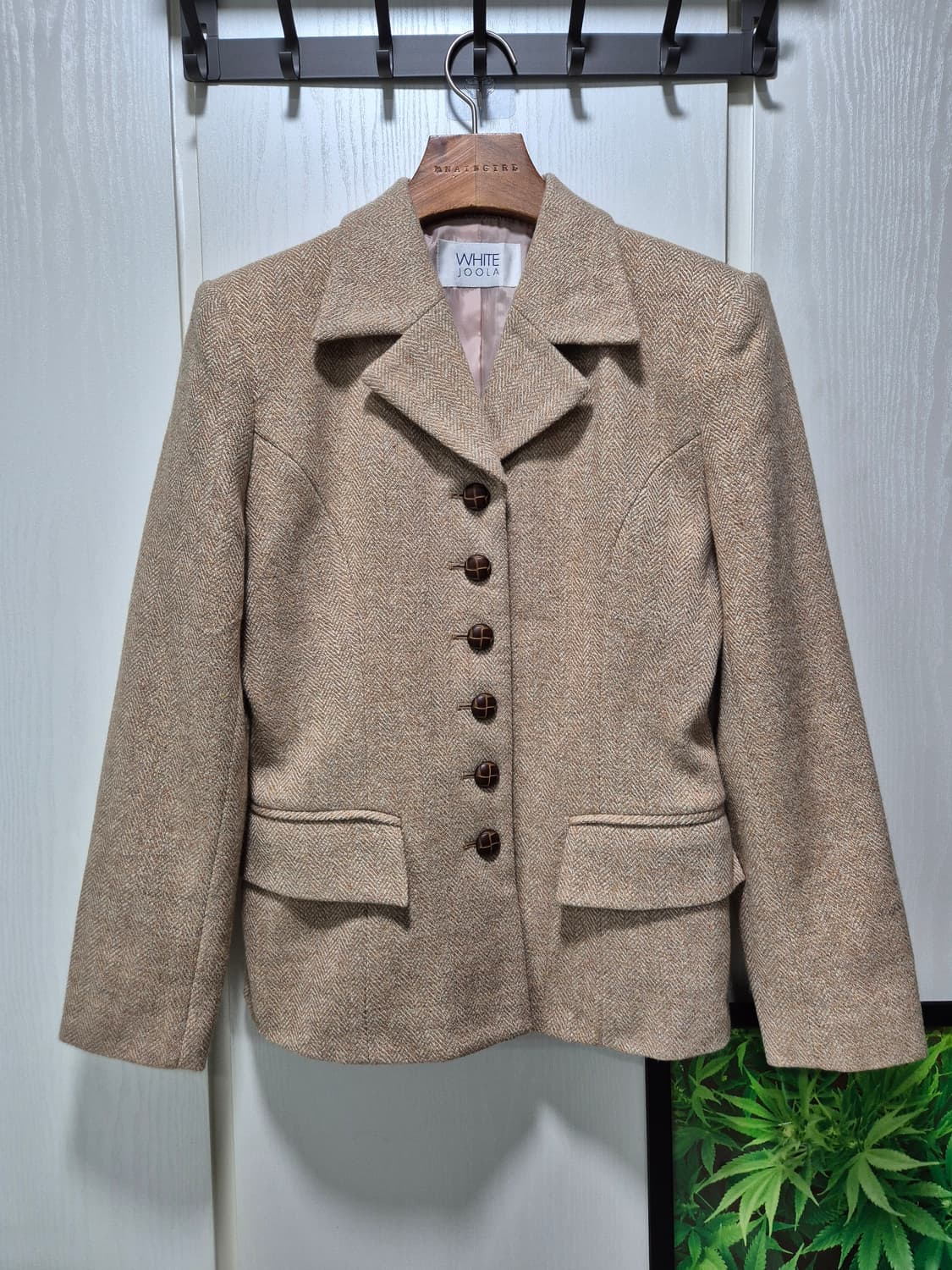 화이트주아 헤링본 자켓 상품이미지1