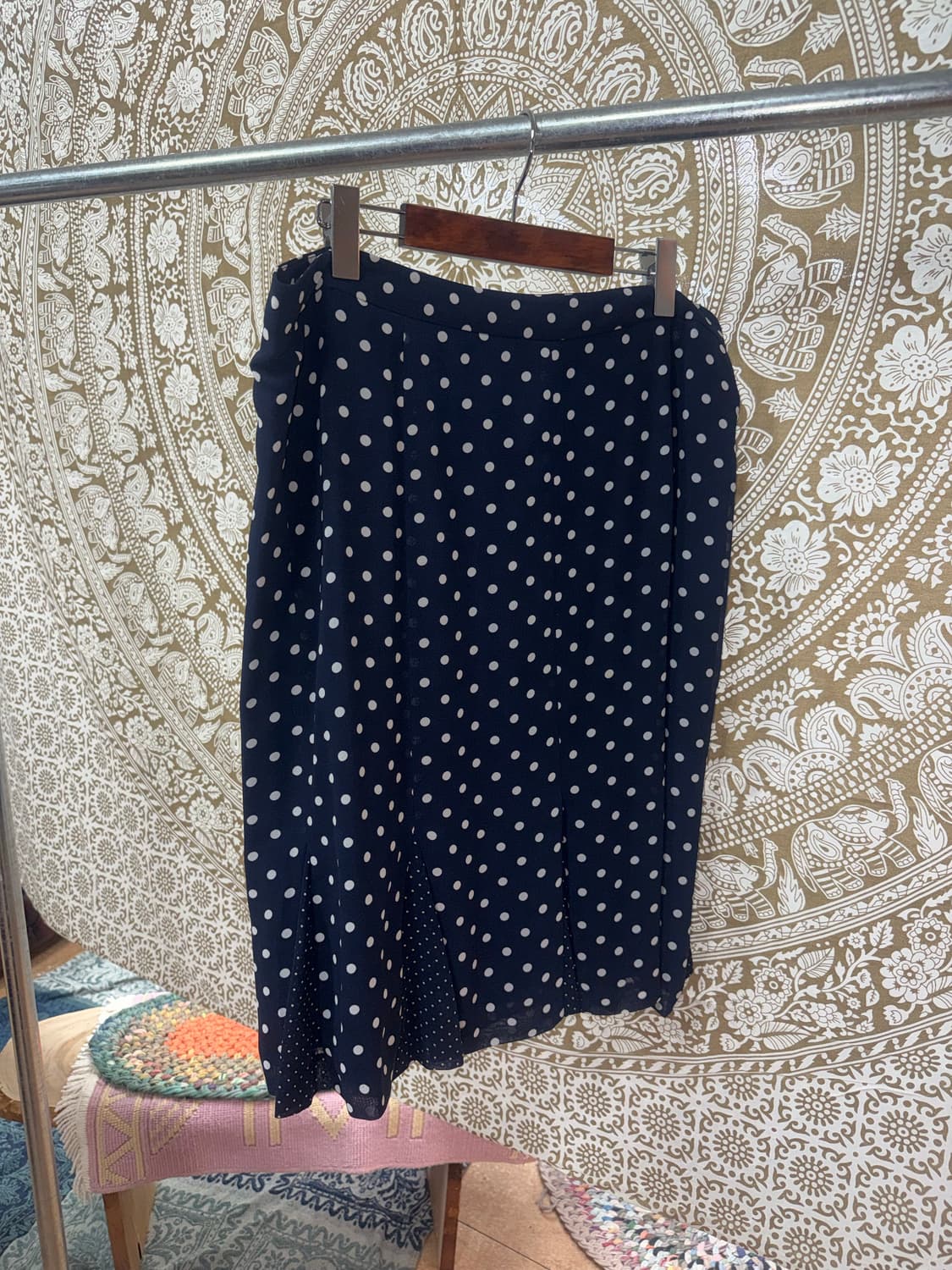 여성 빅사이즈 도트 미니스커트  상품이미지4