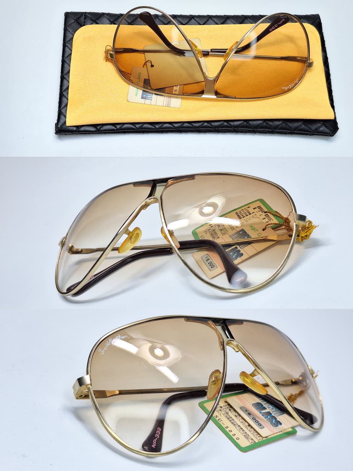 80s 일본제 빈티지 데드스톡 미사용/NP-332 선글라스 에비에이터 상품이미지6