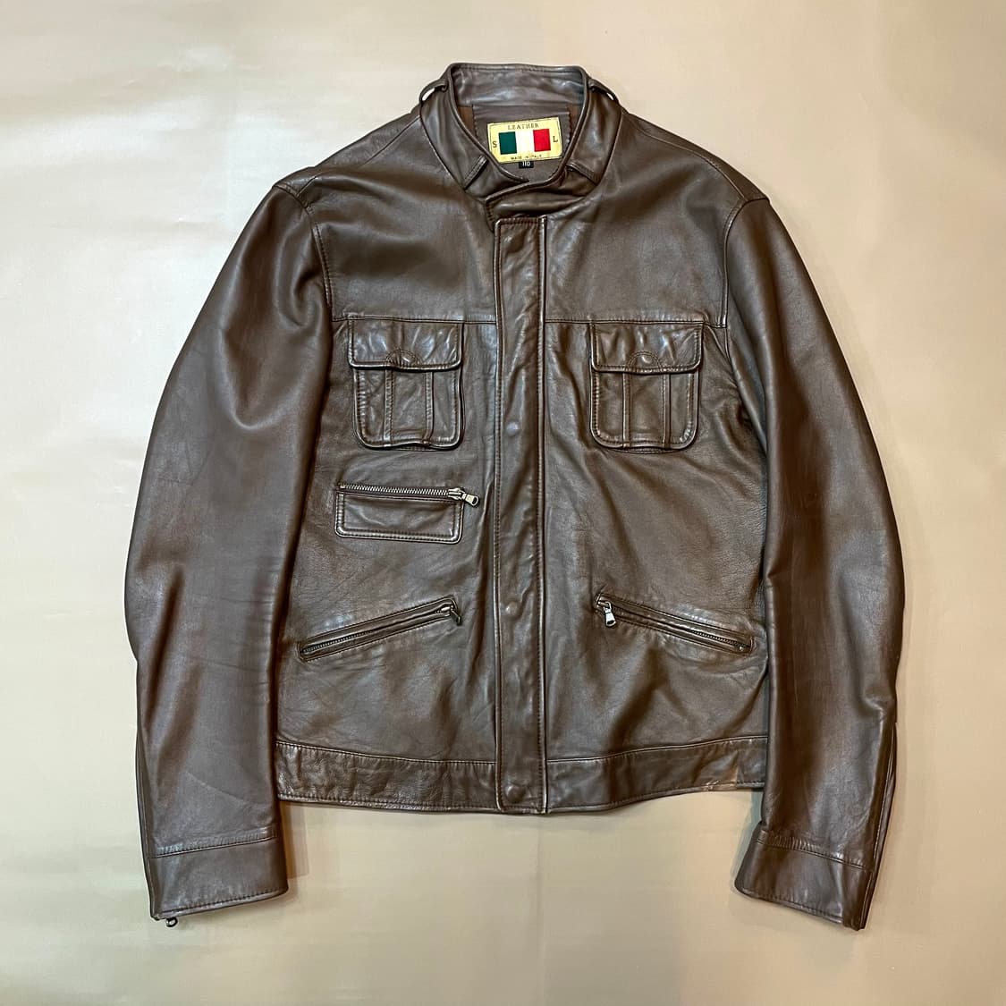 이태리 브라운 차리나카라 양가죽자켓(110) 상품이미지1