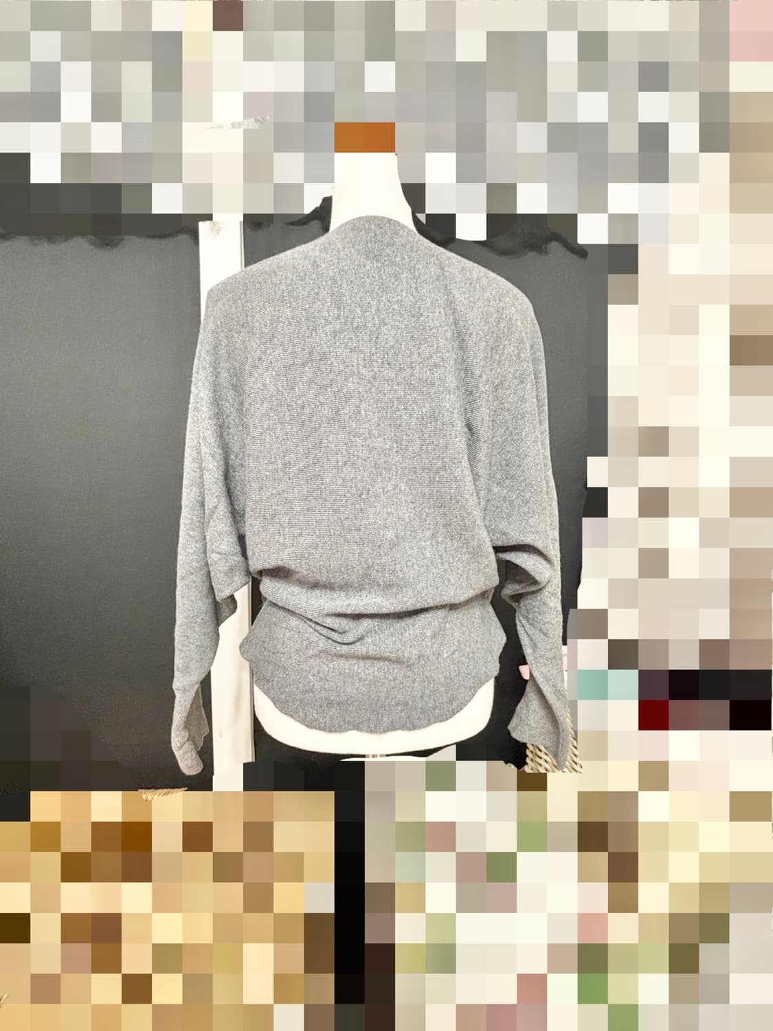 천연 밍크퍼 폼폼이 + 스톤 장식 가오리티 55~66/새거수준 상품이미지2