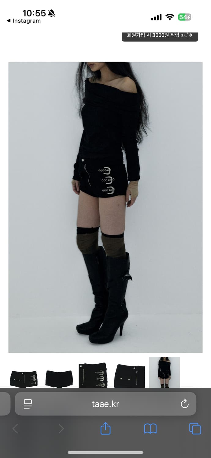 Taae Three Belt Shorts 태 쓰리벨트쇼츠 새상품 S 상품이미지3