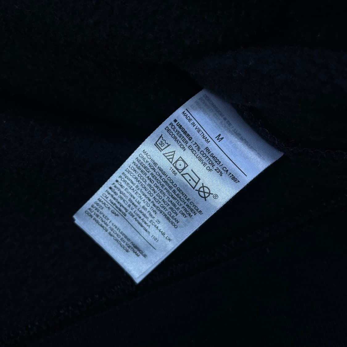 갭 Gap 스펠 로고 후드집업 블랙 상품이미지4