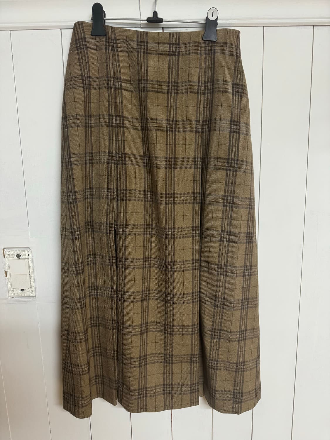 오라리 체크 스커트 상품이미지5