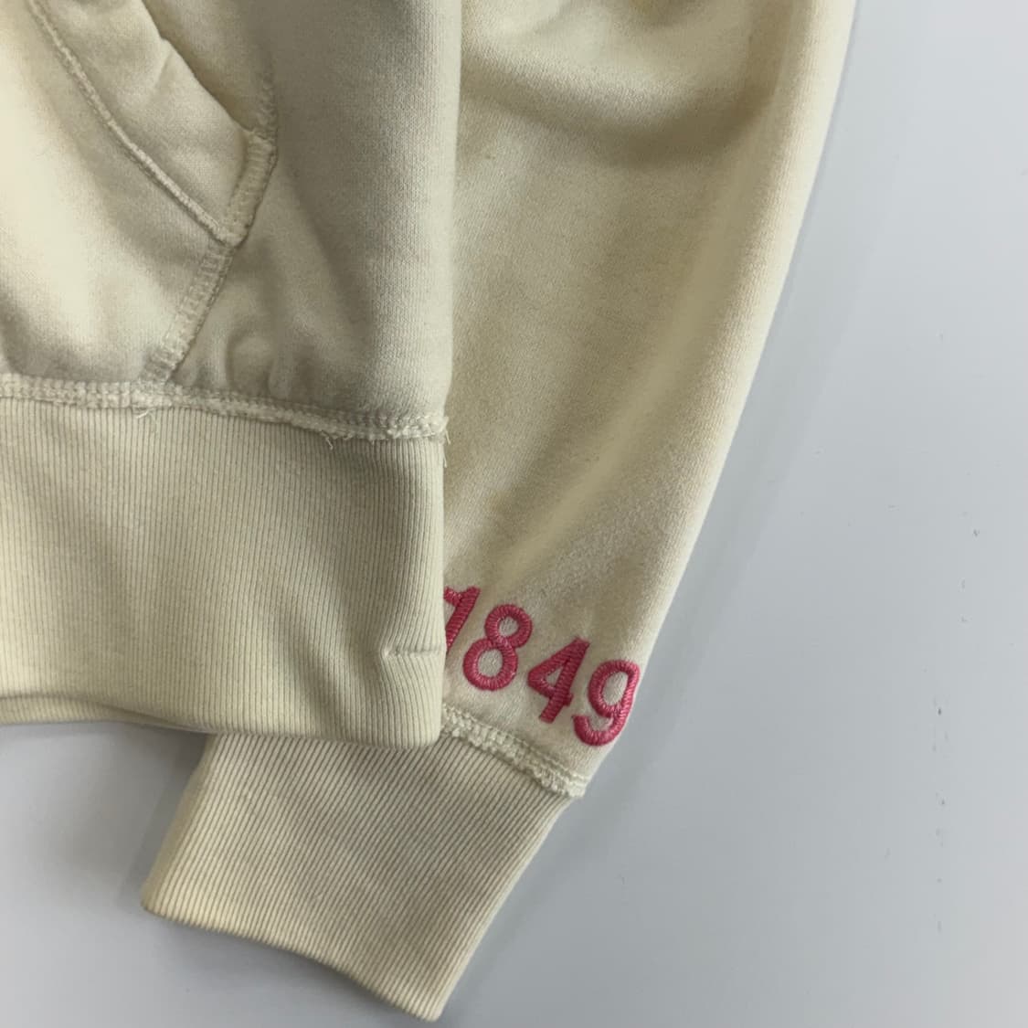 Who A U 후아유 캘리포니아 레터링 아이보리 후드집업 상품이미지5