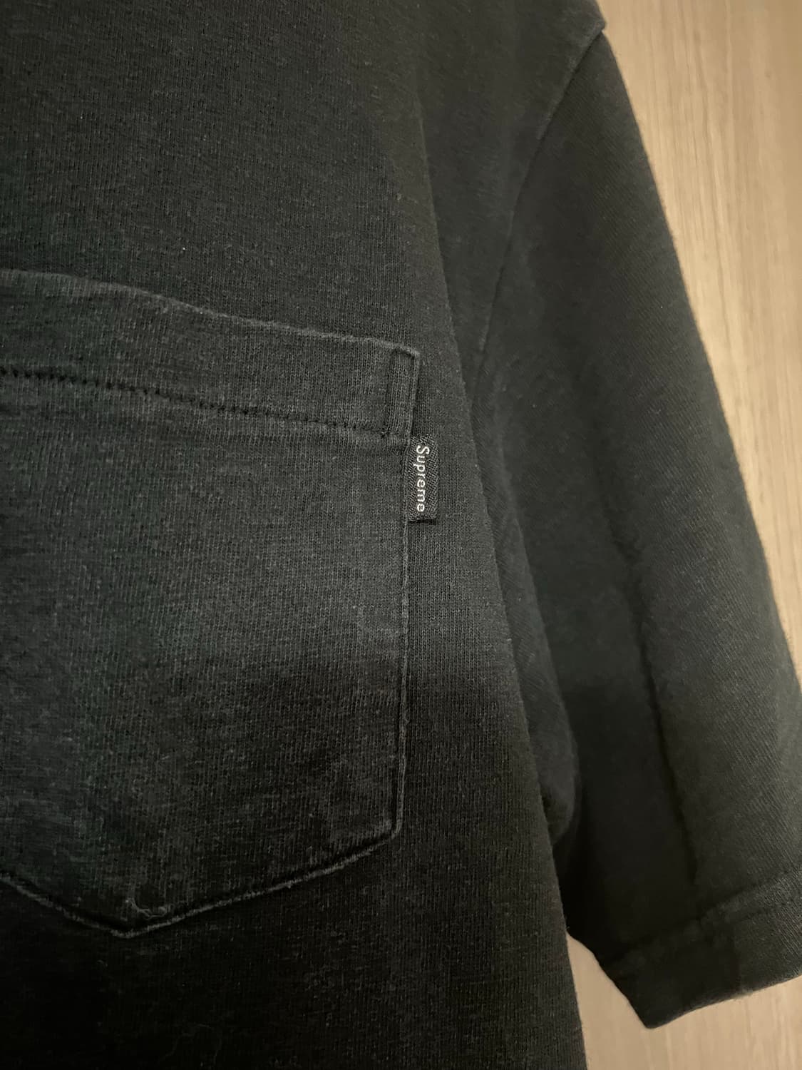 [m] 슈프림 포켓 반팔 티셔츠 블랙 상품이미지3