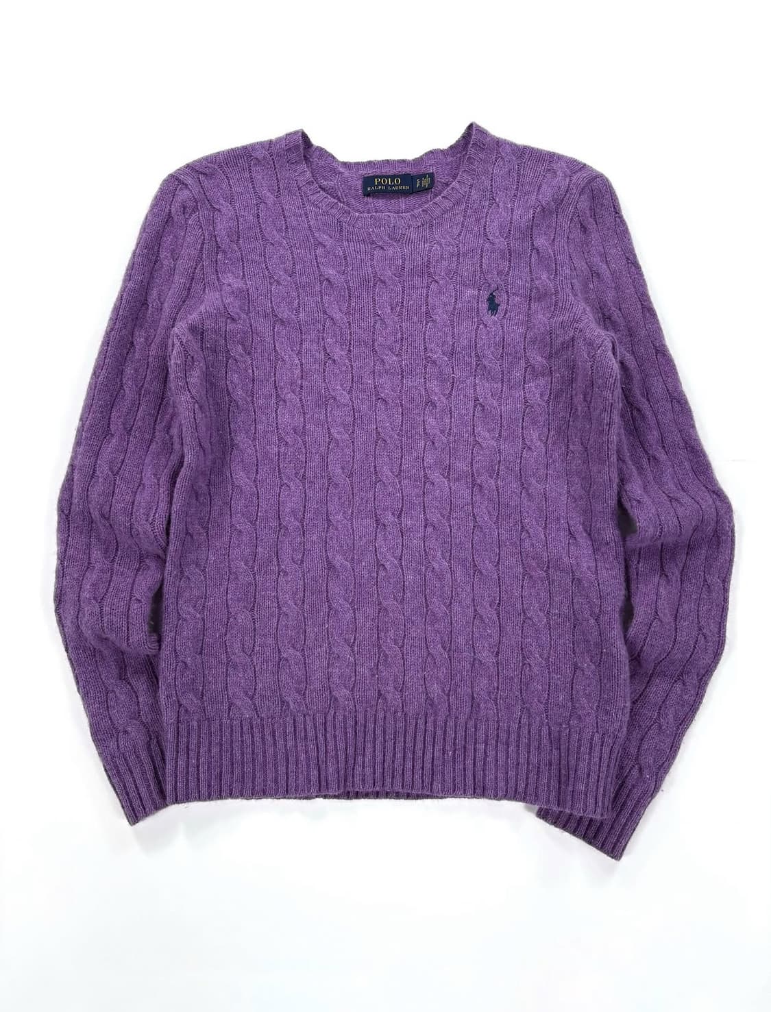 폴로 랄프로렌 울 캐시미어 여성 꽈배기 니트  상품이미지1