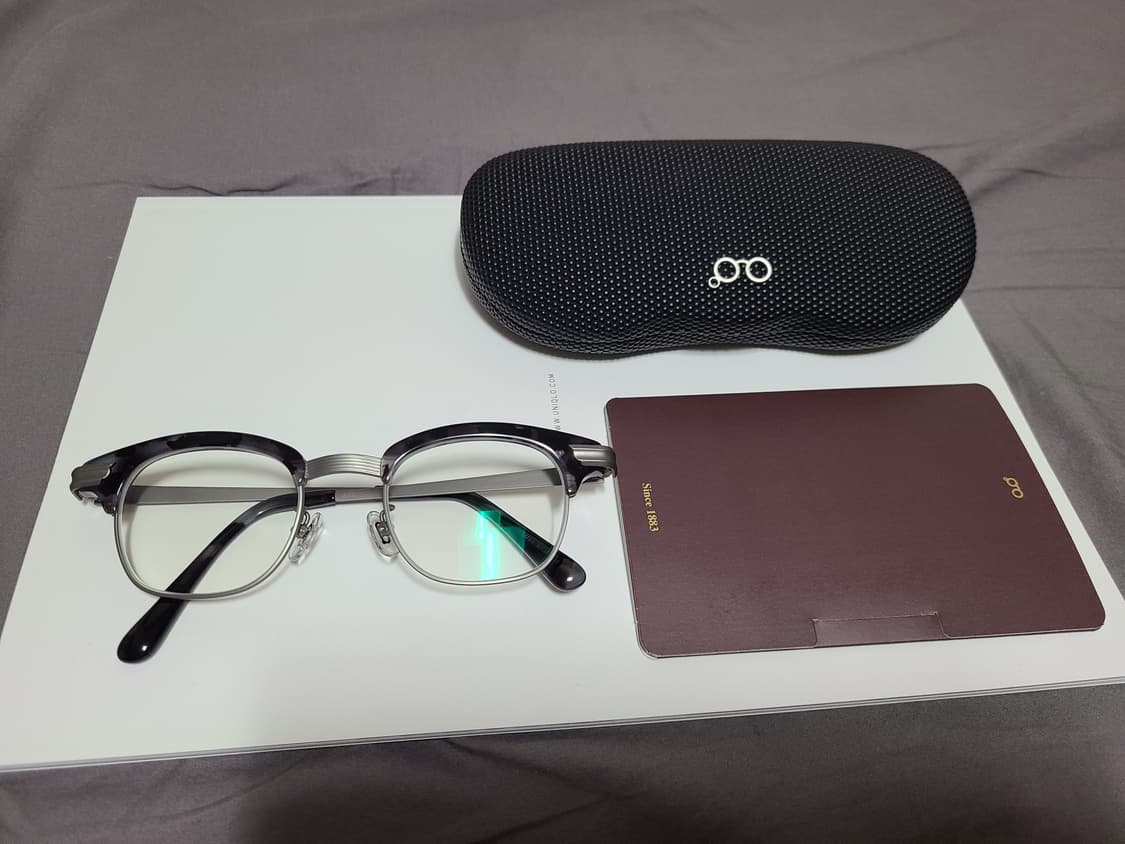 하쿠산 안경 LINDY ARM 린디암 (Gray Havana/Titan) 상품이미지2