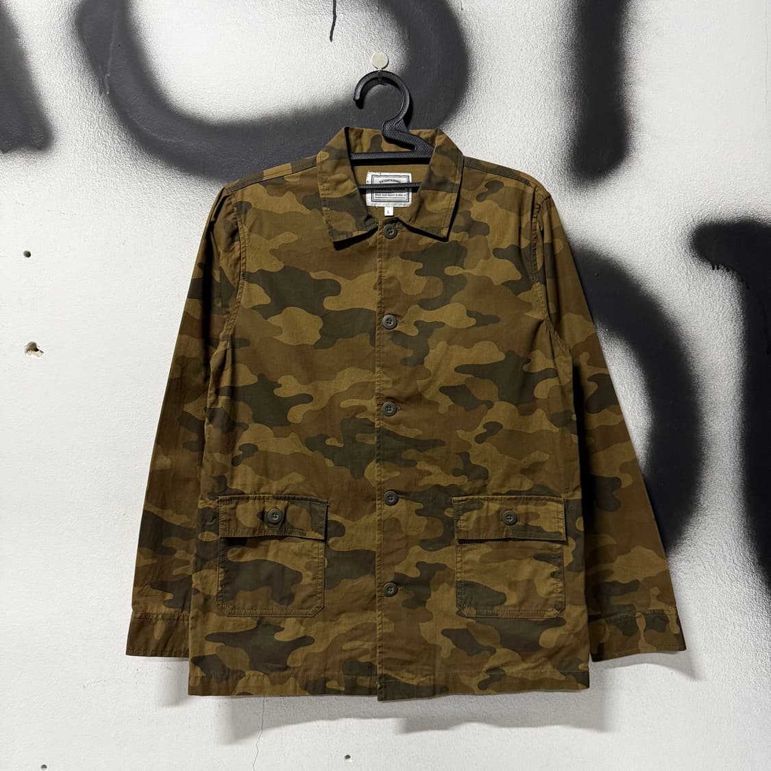 Global Work 우드랜드 카모 더블 포켓 긴팔 셔츠 상품이미지1