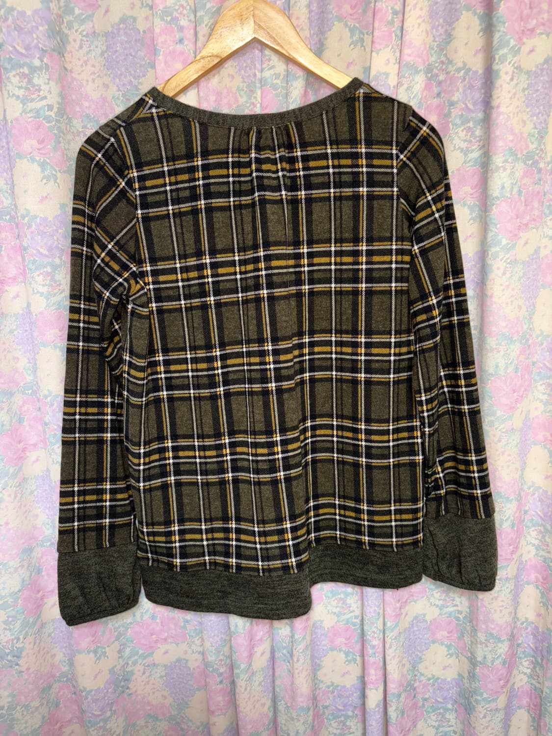 카키 체크 롱 슬리브 상품이미지9