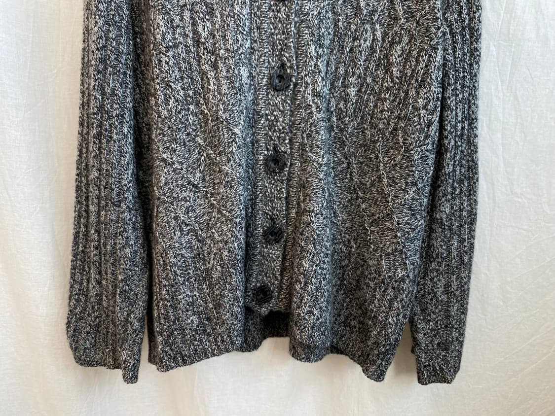 차콜 캐시미어 100% 가디건(M) 상품이미지4