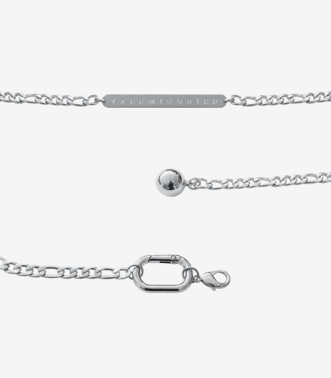 트리밍버드 실버 메탈 체인 벨트 상품이미지2