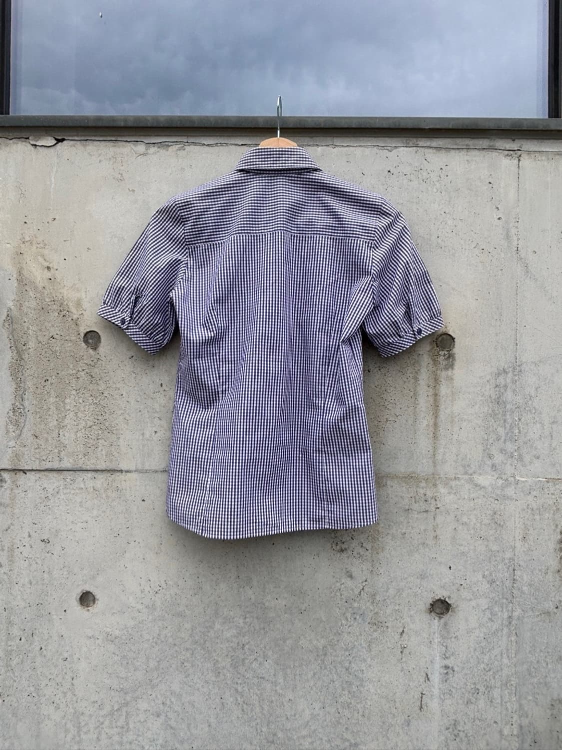 Japanese Frill Check Blouse 상품이미지2