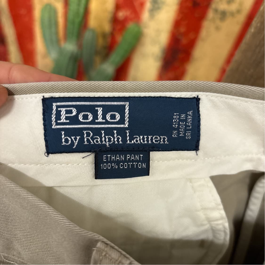 90s 폴로 랄프로렌 에단 와이드 스트레이트 치노팬츠 N944   상품이미지8