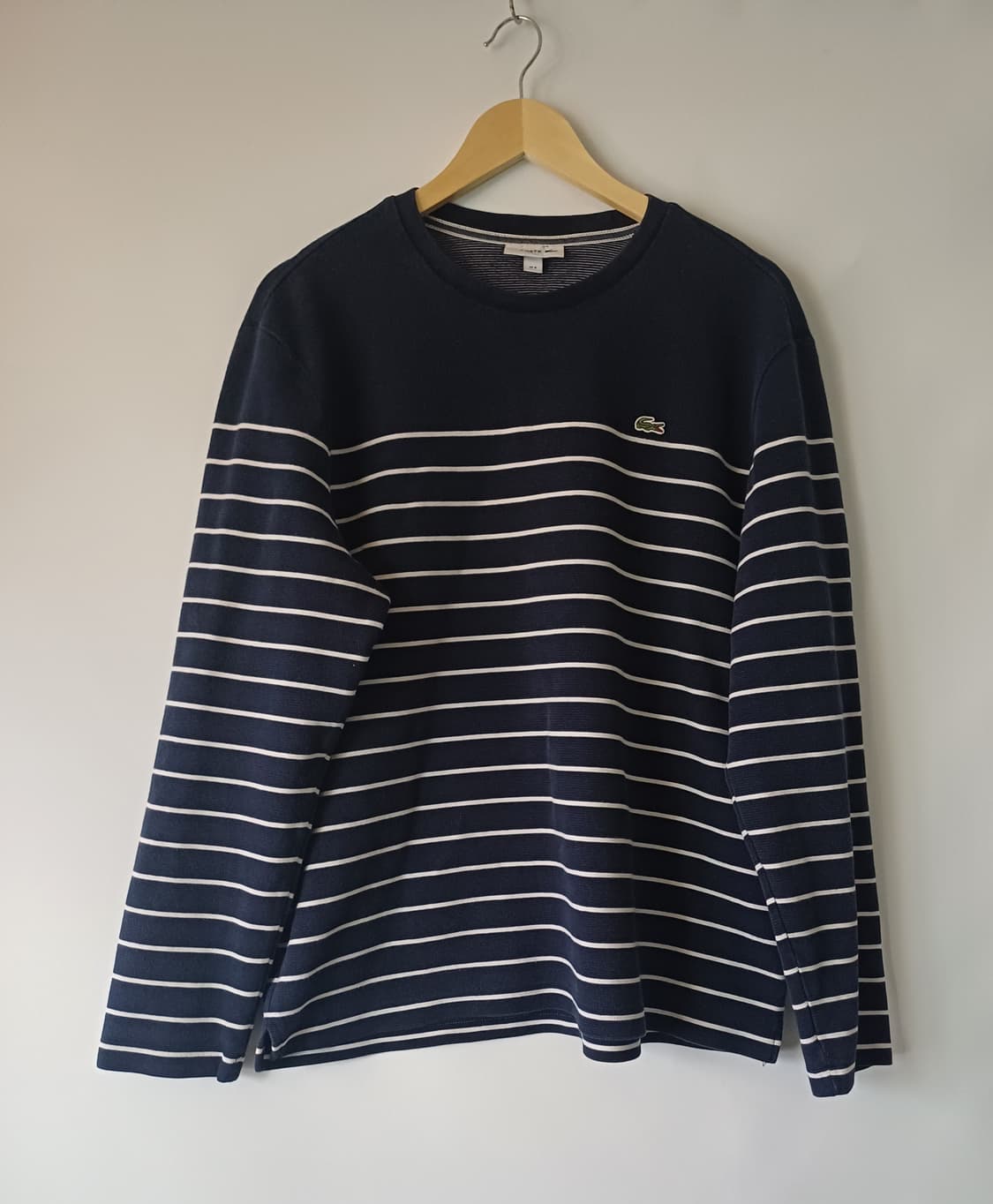 라코스테 남성 스트라이프 크루넥 롱슬리브 [XL] 상품이미지1