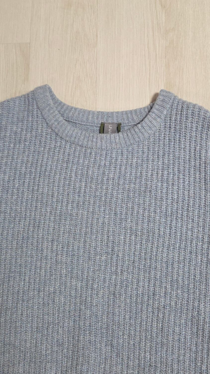 (착샷) 언어펙티드 오버사이즈 크루넥 니트 상품이미지4