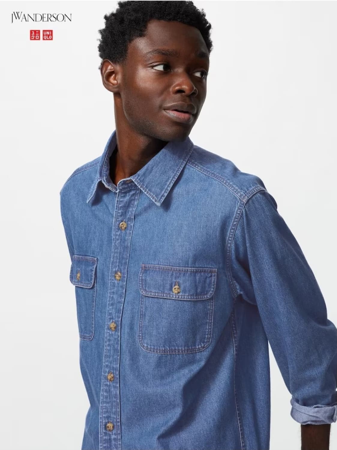 [새상품] 유니클로 JW앤더슨 데님 셔츠 L 상품이미지2