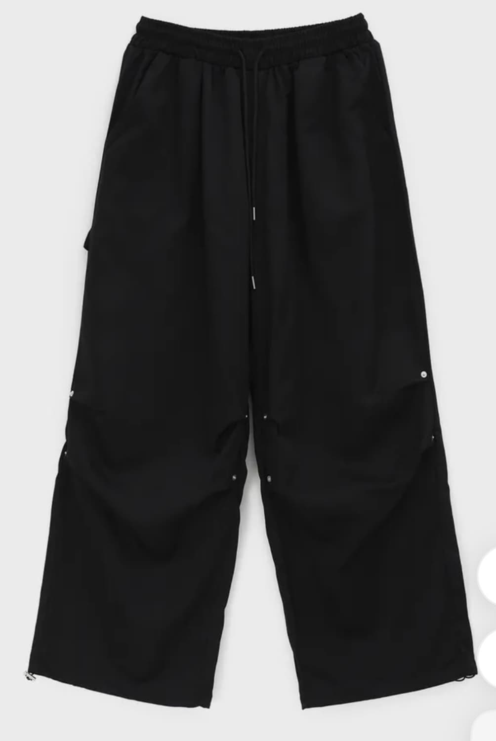 블랙업 네온 리벳 카펜더 와이드 스트링팬츠 상품이미지6