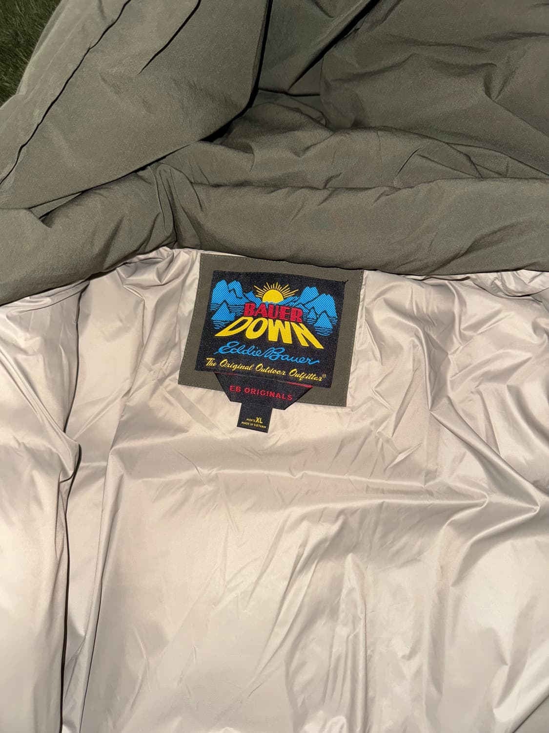 [XL] 에디바우어 카라코람 시베리아 구스 다운 파카 패딩 올리브 상품이미지7