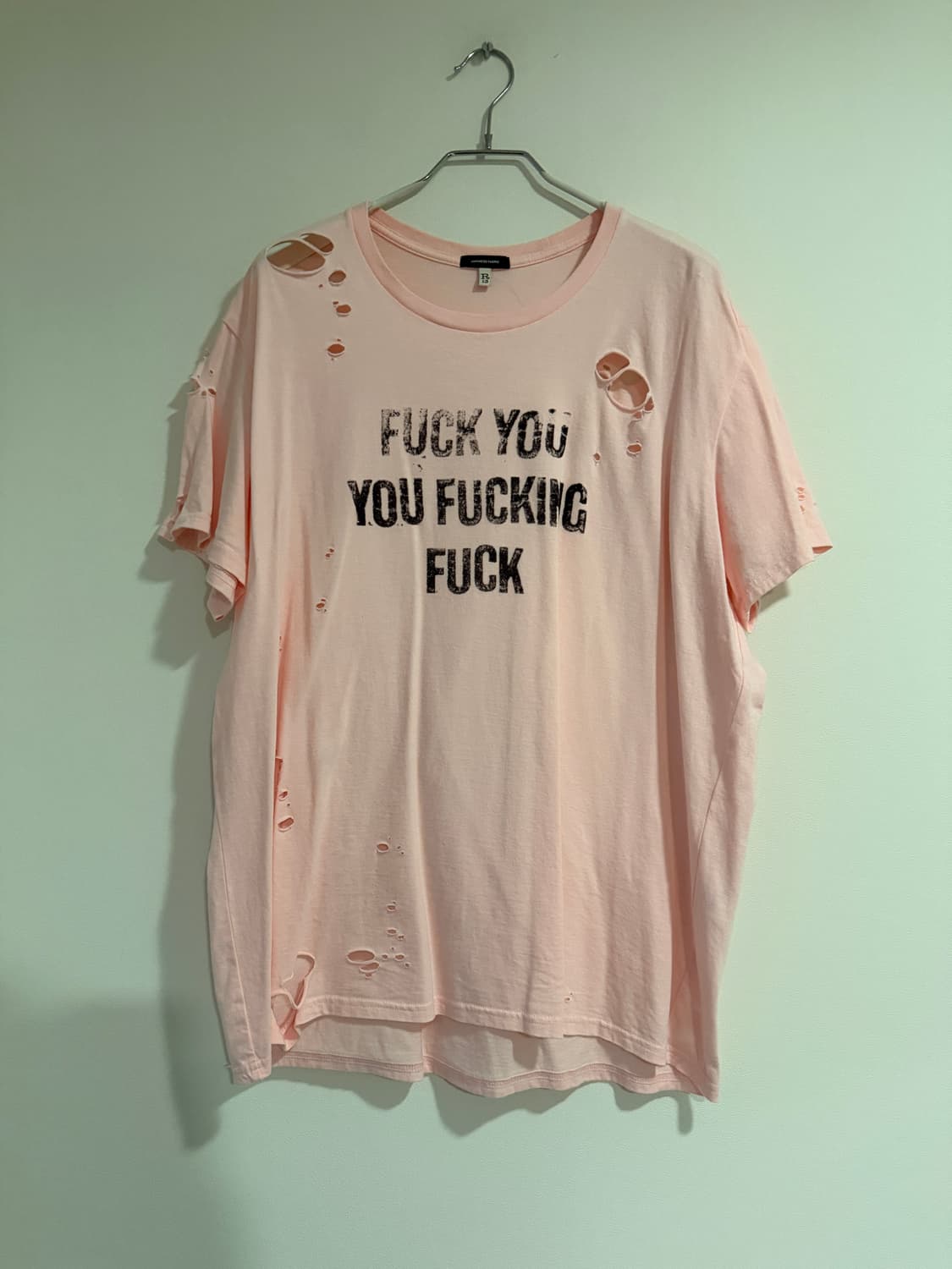 R13 퍽보이 그런지 핑키 반팔 상품이미지2