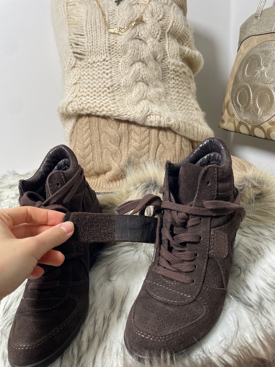 Ash 아쉬 보위 브라운 웨지 스니커즈 상품이미지4