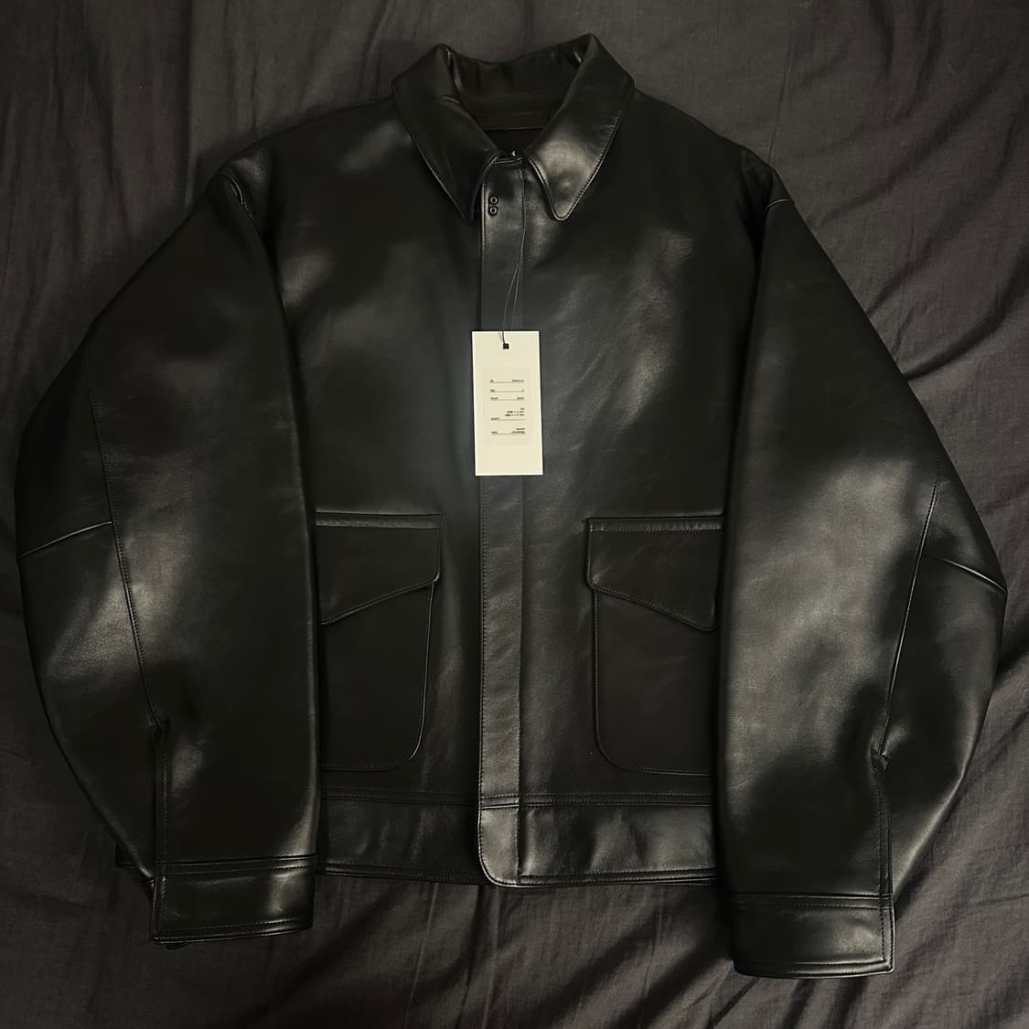 [2] 25AW 아프레쎄 레더 타입 A-2 플라이트 자켓 상품이미지7