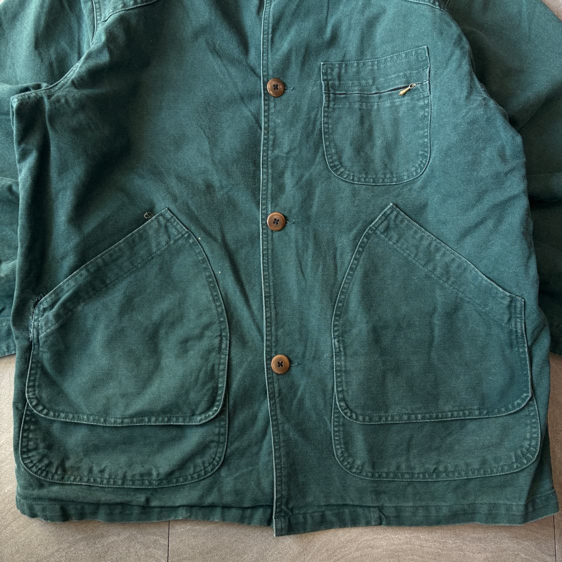 90s L.L.bean 엘엘빈 카키 헌팅 자켓 상품이미지4