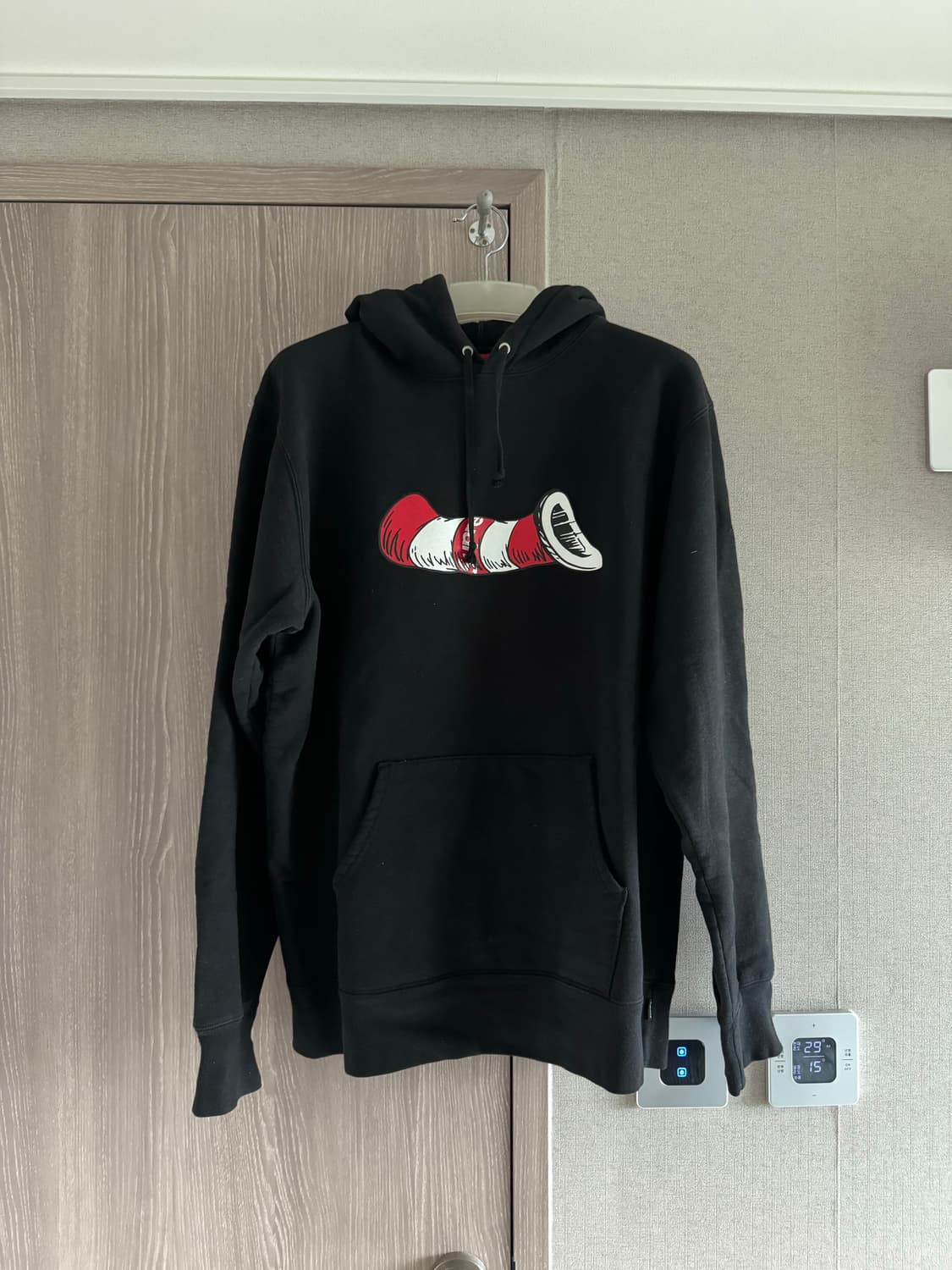 [Supreme] 슈프림 닥터수스 캣 인더 햇 후드티_블랙 (xl) 상품이미지1