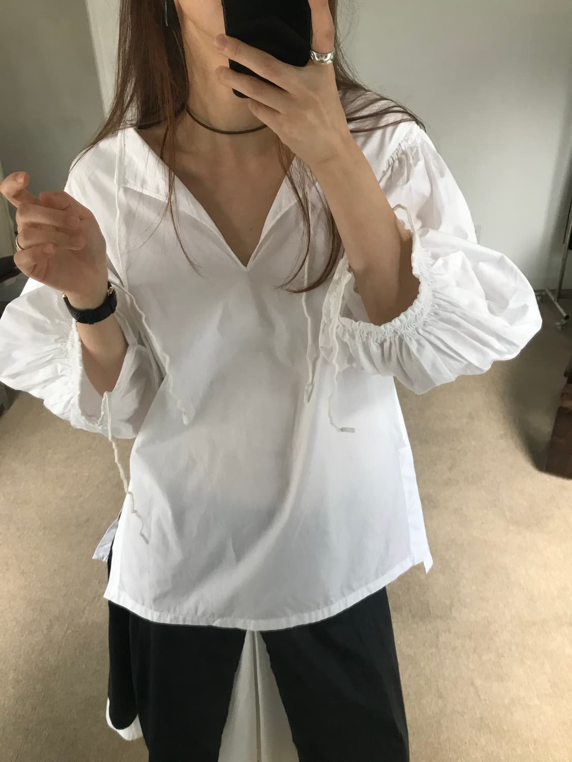 cotton puff blouse 상품이미지4
