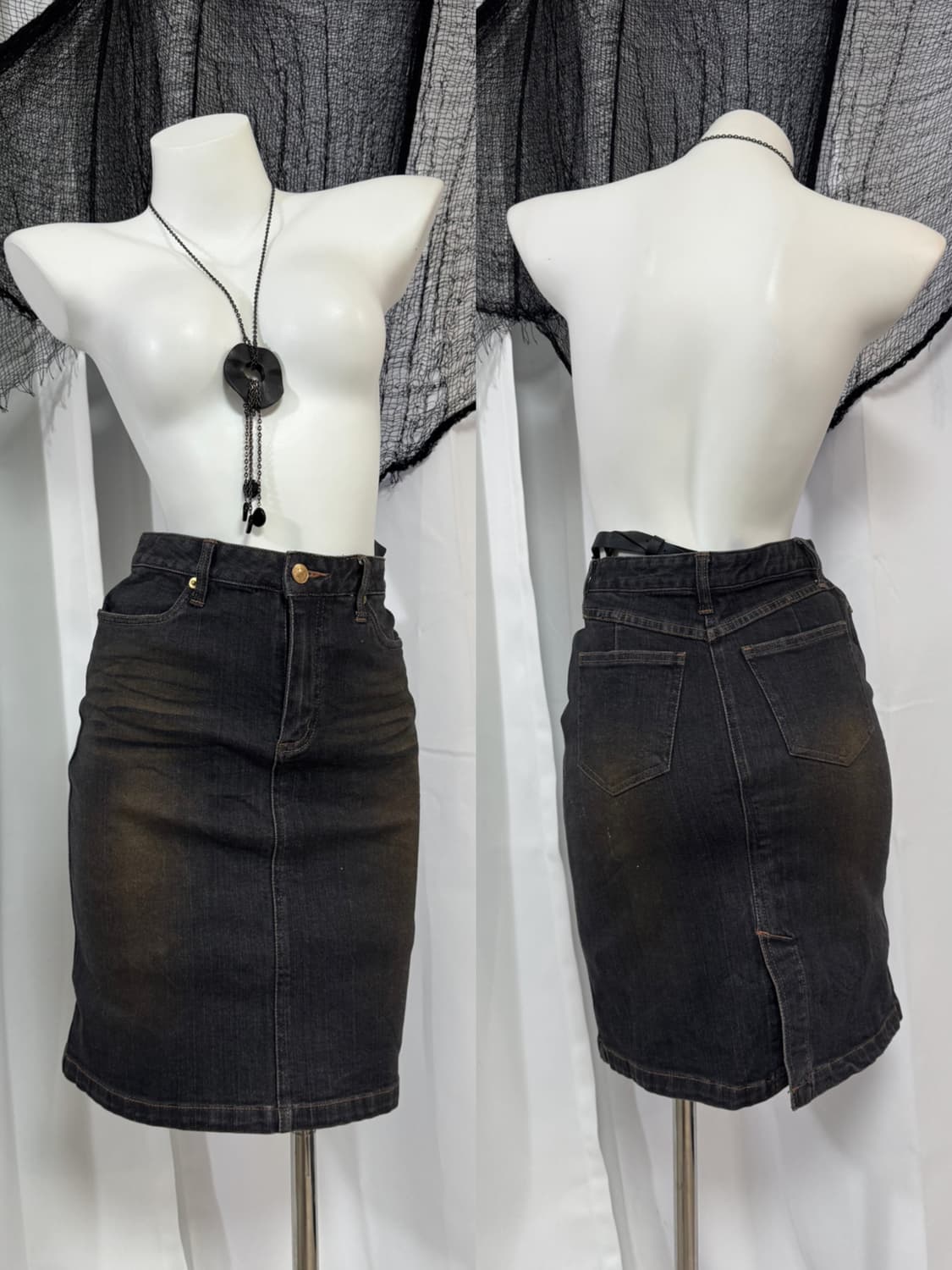 denim skirt 상품이미지1