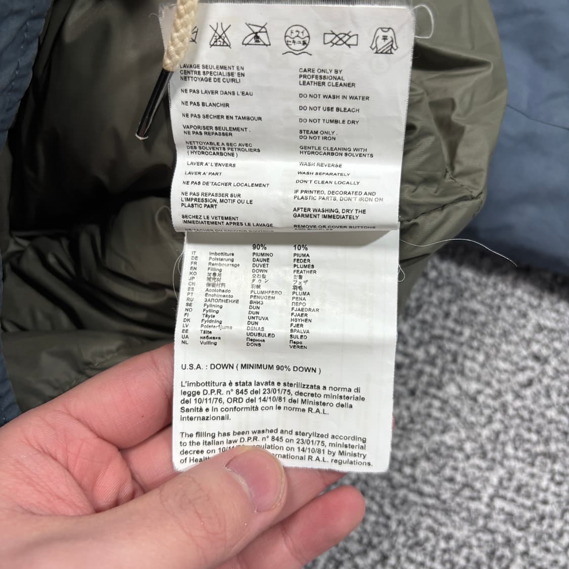 뮤지엄 서플러스 다운 패딩 (M) 상품이미지8