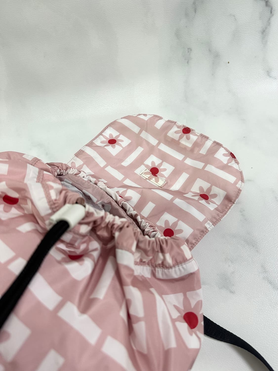 ❌거래중[새상품급 정품] 미우미우 나일론 플라워 백팩 상품이미지3