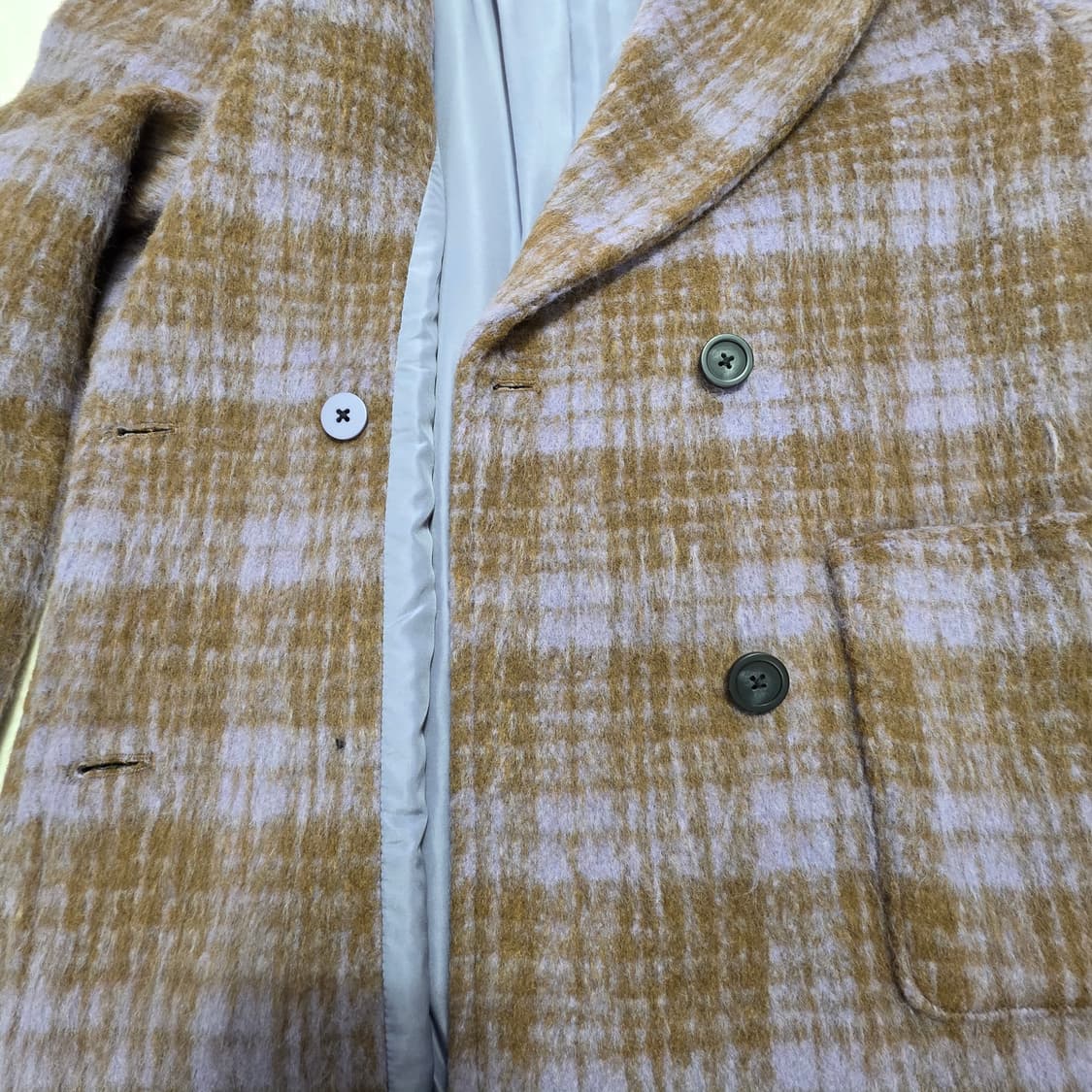 1901 [paul&joe]폴앤조 체크 더블 버튼 코트95 상품이미지5