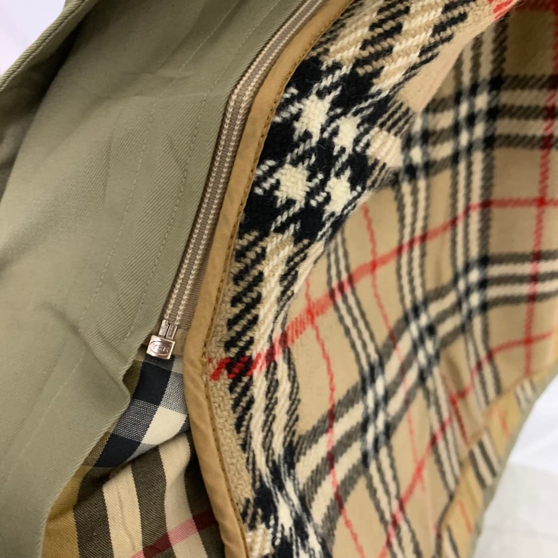 버버리 카키 베이지 트렌치 롱 코트 빈티지 남녀공용 상품이미지6