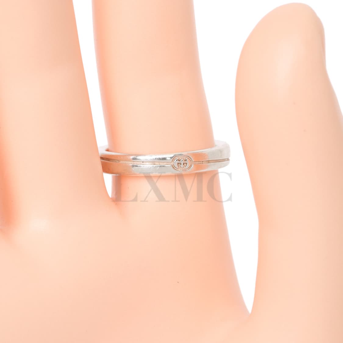 구찌 실버링 다이애그널 인터로킹 G 씬 실버반지 21호 상품이미지9