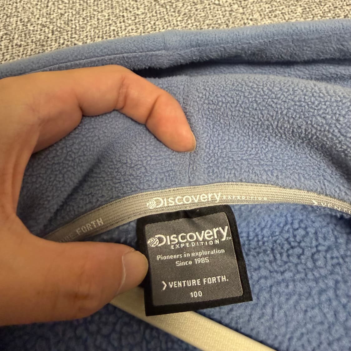디스커버리 플리스 기모 후드집업 100 상품이미지3
