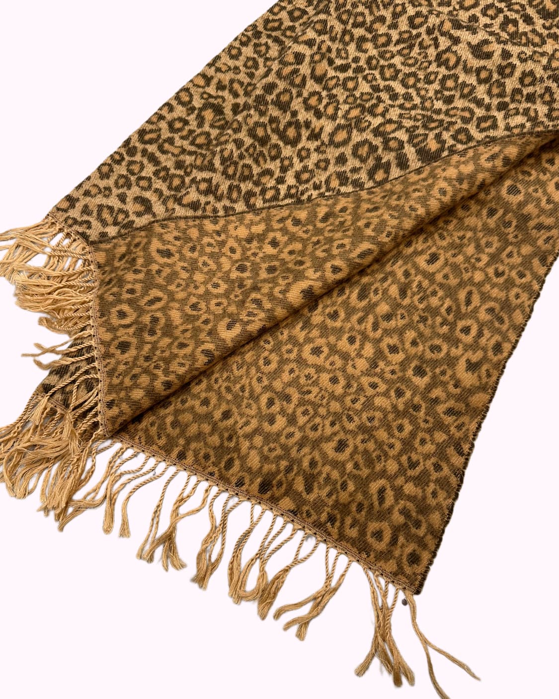 leopard pattern fringe muffler 상품이미지4