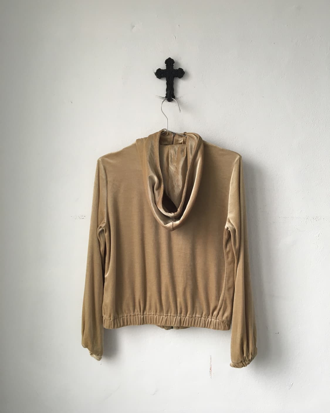 Velvet hood zip up 상품이미지3